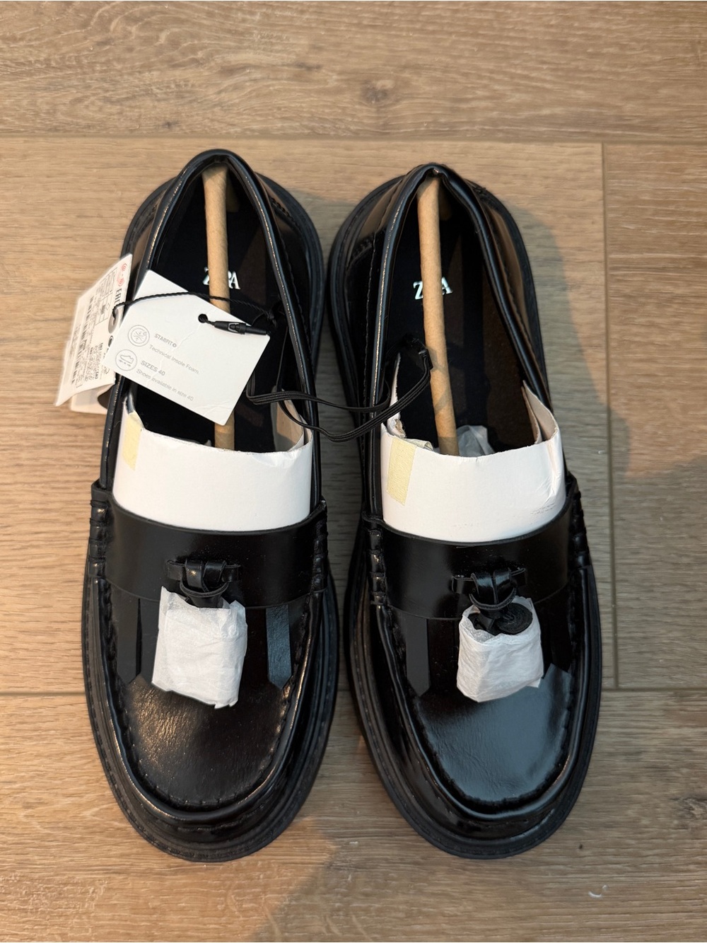 Zara Black Loafers